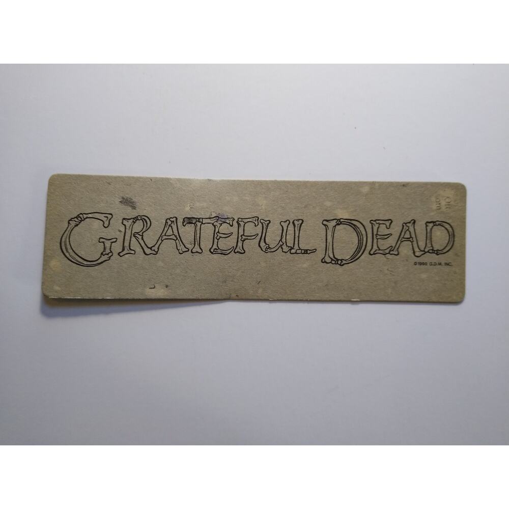 Grateful Dead Bookmark Officially Licensed Tie-Dye The Bookmark Co. Vintage 1988